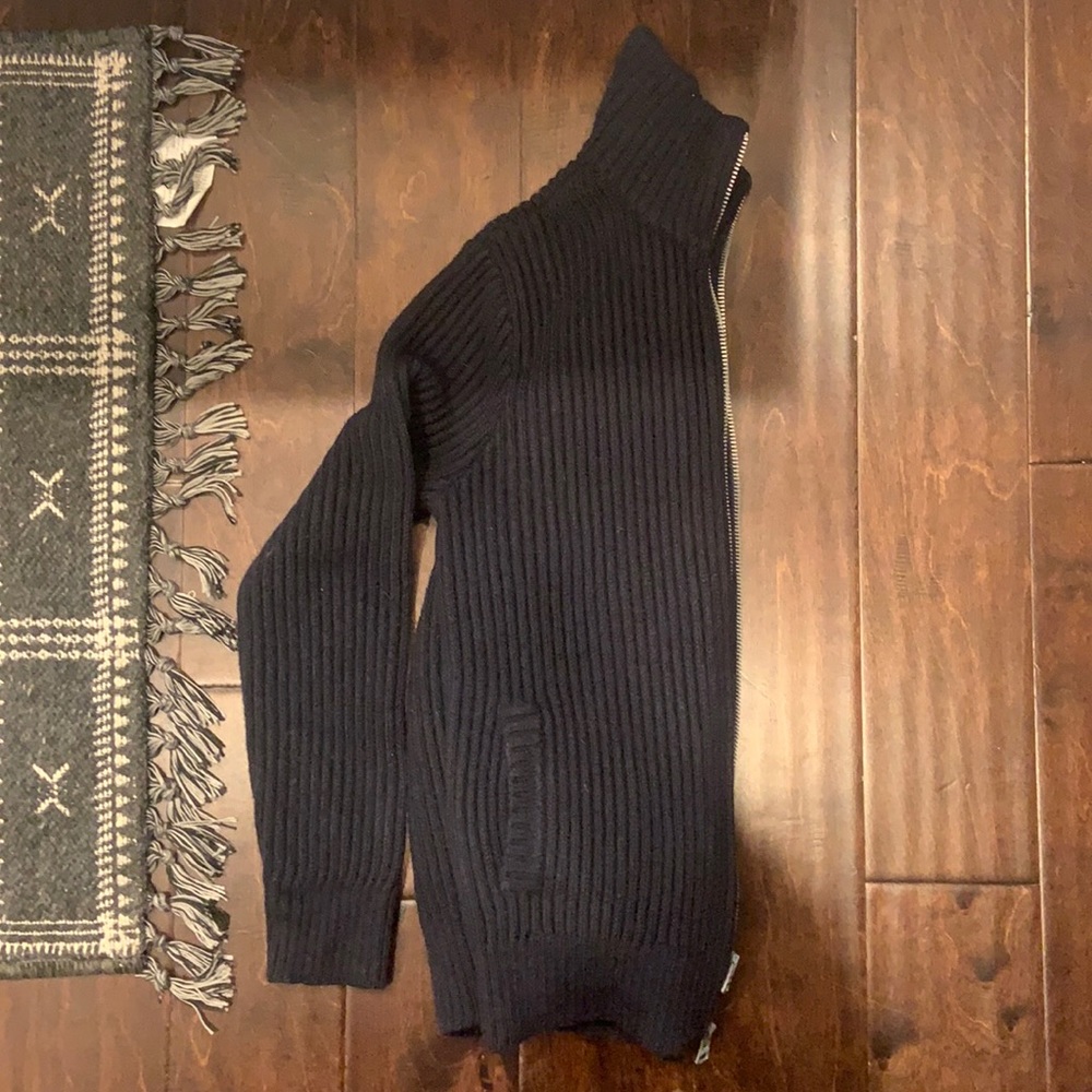 LL Bean Signature Men’s Zip Up Wool Sweater